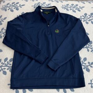 Masters Navy Blue Zip Up Sweater